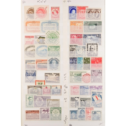 362 - BRAZIL 1900 - 1952 MINT / NEVER HINGED MINT COLLECTION of around 230 stamps & miniature sheets on st... 