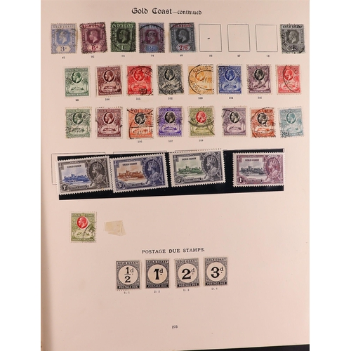 37 - BRITISH EMPIRE IN 'NEW IMPERIAL' ALBUMS. A collection of mint & used stamps in well-filled Volumes I... 