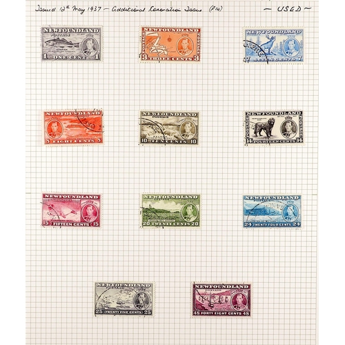 401 - CANADA - NEWFOUNDLAND 1857 - 1947 ESTATE ACCUMULATION of perhaps 1500 mint & used stamps on various ... 