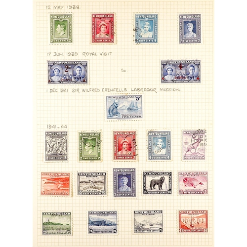 401 - CANADA - NEWFOUNDLAND 1857 - 1947 ESTATE ACCUMULATION of perhaps 1500 mint & used stamps on various ... 