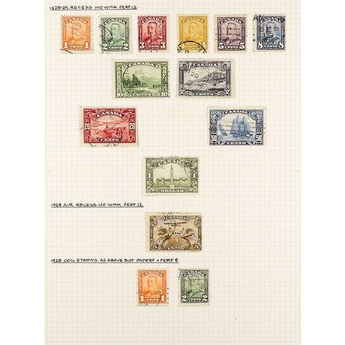 410 - CANADA 1912 - 1935 USED COLLECTION. A comprehensive collection of KGV stamps on pages, many sets, mu... 