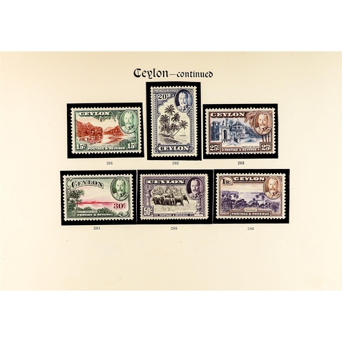 426 - CEYLON 1903 - 1935 MINT COLLECTION on album pages, note 1903-05 set, 1904-05 set, 1910-11 set to 5r,... 