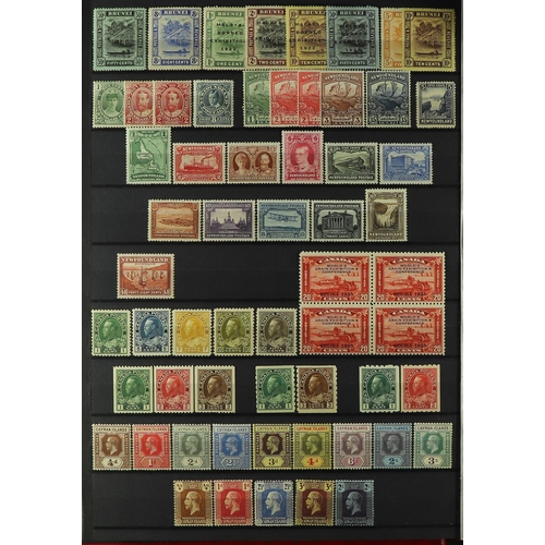 43 - COMMONWEALTH - KING GEORGE 5TH MINT COLLECTION of 750+ stamps on protective pages, many sets, higher... 