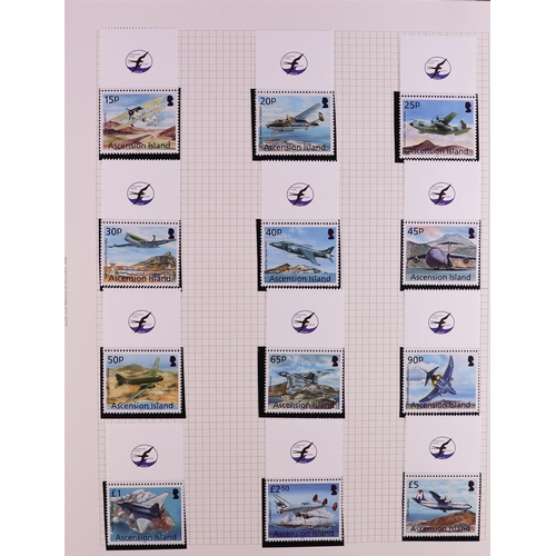 44 - COMMONWEALTH ISLANDS - NEVER HINGED MINT COLLECTION IN 16 ALBUMS with extensive sets and miniature s... 