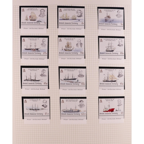 44 - COMMONWEALTH ISLANDS - NEVER HINGED MINT COLLECTION IN 16 ALBUMS with extensive sets and miniature s... 