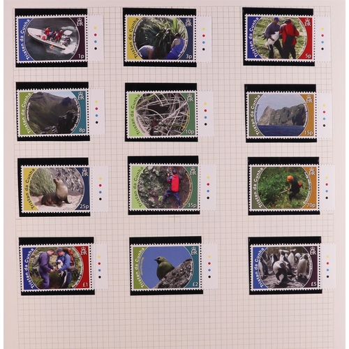 44 - COMMONWEALTH ISLANDS - NEVER HINGED MINT COLLECTION IN 16 ALBUMS with extensive sets and miniature s... 