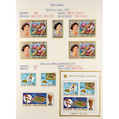 440 - COOK IS. 1953 - 2000 COLLECTION. A rather beautiful (in our opinion!) collection of mint & never hin... 