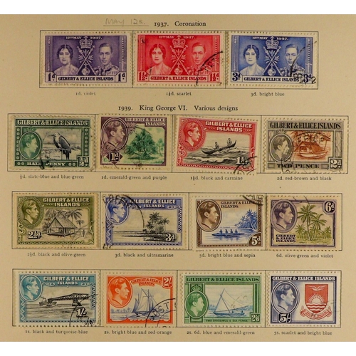 46 - COMMONWEALTH KING GEORGE VI VERY FINE USED COLLECTION in 3 well-filled volumes of the 'New Age' albu... 