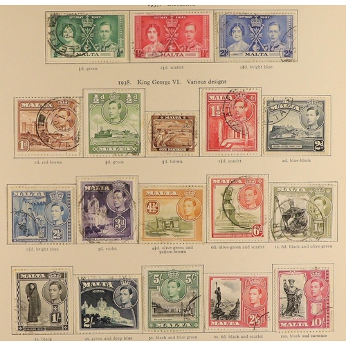 46 - COMMONWEALTH KING GEORGE VI VERY FINE USED COLLECTION in 3 well-filled volumes of the 'New Age' albu... 