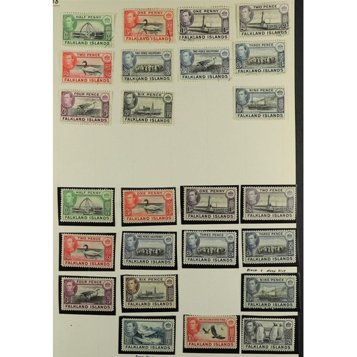 471 - FALKLAND IS. 1891-2000's COLLECTION in album, includes 1891-1902 set mint incl 2½d Prussian blue (BP... 