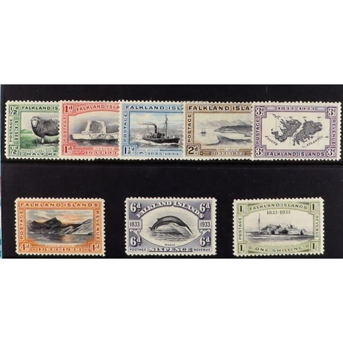 472 - FALKLAND IS. 1933 Centenary of British Administration complete set, SG 127/138, very fine mint. Cat ... 