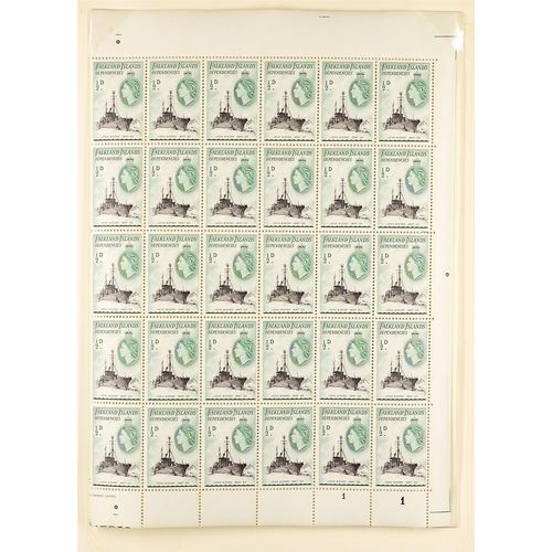 477 - FALKLAND IS. DEPS. 1944 - 1970 MINT COLLECTION of approx 300 stamps on album pages, comprehensive wi... 