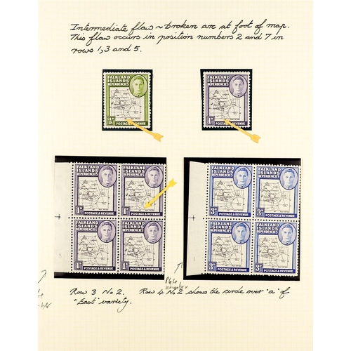 477 - FALKLAND IS. DEPS. 1944 - 1970 MINT COLLECTION of approx 300 stamps on album pages, comprehensive wi... 