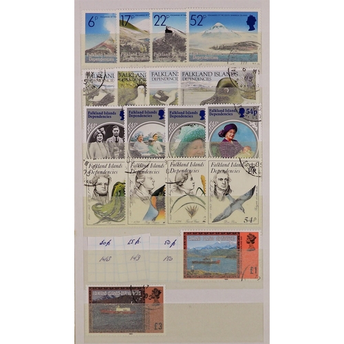 478 - FALKLAND IS. DEPS. 1944 - 2000 COLLECTION of 200+ used stamps, 1944-45 sets, 1946 - 1956 complete fo... 