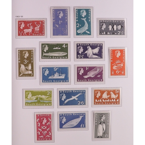 479 - FALKLAND IS. DEPS. 1944 - 2009 NEVER HINGED MINT COLLECTION of Dependencies and South Georgia on hin... 