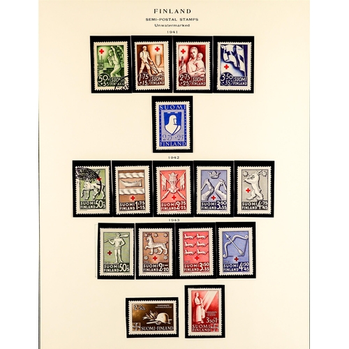 492 - FINLAND 1860 - 1987 COLLECTION of over 900 mint & used stamps and miniature sheets on album pages, n... 