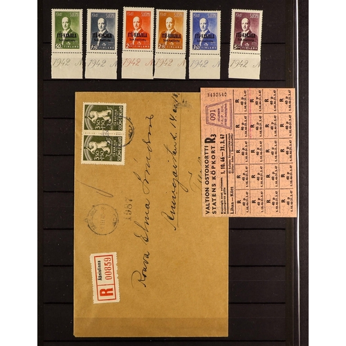 493 - FINLAND 1860 - 2010's ACCUMULATION IN CARTON of mint / never hinged mint & used stamps and miniature... 