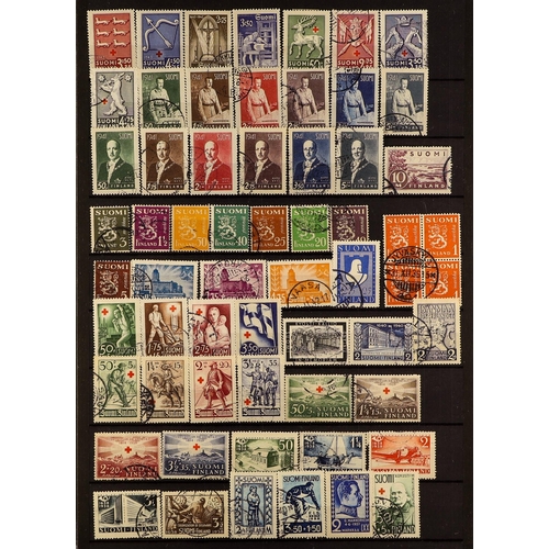 493 - FINLAND 1860 - 2010's ACCUMULATION IN CARTON of mint / never hinged mint & used stamps and miniature... 