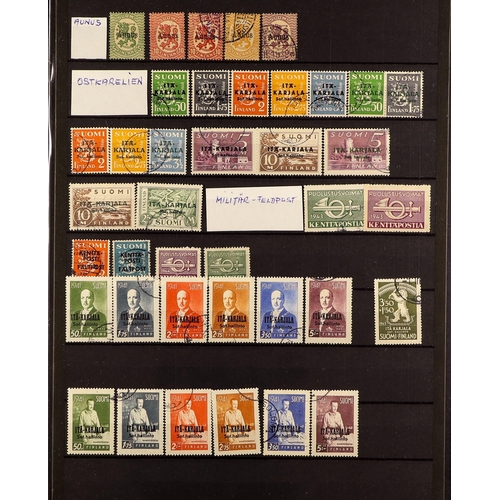 493 - FINLAND 1860 - 2010's ACCUMULATION IN CARTON of mint / never hinged mint & used stamps and miniature... 