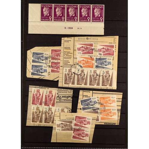 493 - FINLAND 1860 - 2010's ACCUMULATION IN CARTON of mint / never hinged mint & used stamps and miniature... 