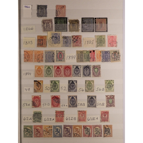 493 - FINLAND 1860 - 2010's ACCUMULATION IN CARTON of mint / never hinged mint & used stamps and miniature... 