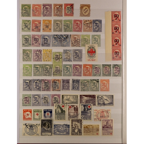 493 - FINLAND 1860 - 2010's ACCUMULATION IN CARTON of mint / never hinged mint & used stamps and miniature... 