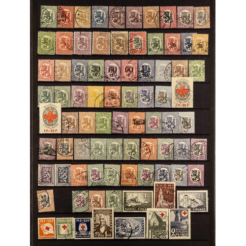 493 - FINLAND 1860 - 2010's ACCUMULATION IN CARTON of mint / never hinged mint & used stamps and miniature... 