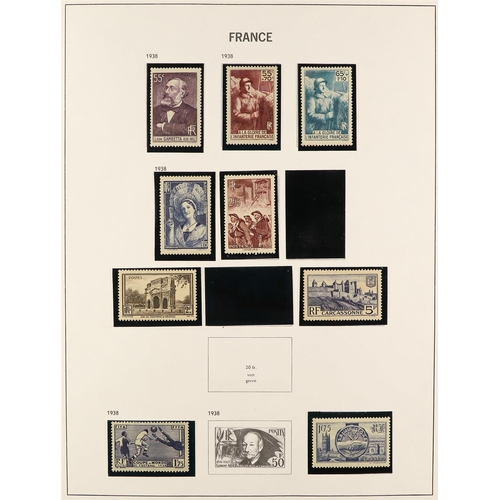 501 - FRANCE 1853 - 1976 COLLECTION of approx 1500 mint / used stamps in Davo France album, many better st... 