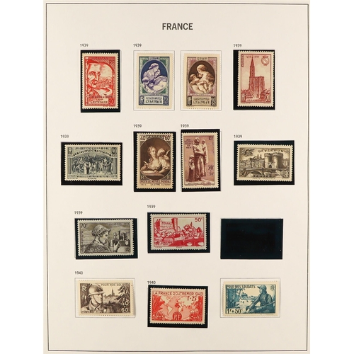 501 - FRANCE 1853 - 1976 COLLECTION of approx 1500 mint / used stamps in Davo France album, many better st... 