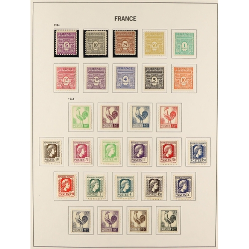 501 - FRANCE 1853 - 1976 COLLECTION of approx 1500 mint / used stamps in Davo France album, many better st... 