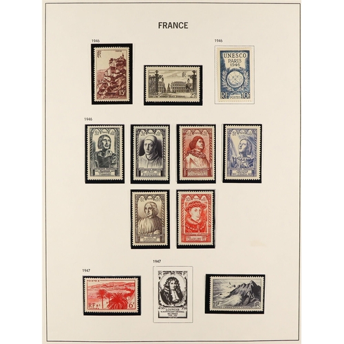 501 - FRANCE 1853 - 1976 COLLECTION of approx 1500 mint / used stamps in Davo France album, many better st... 