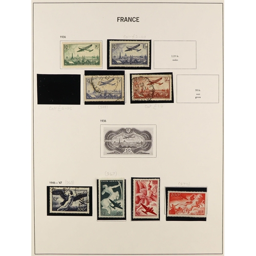 501 - FRANCE 1853 - 1976 COLLECTION of approx 1500 mint / used stamps in Davo France album, many better st... 