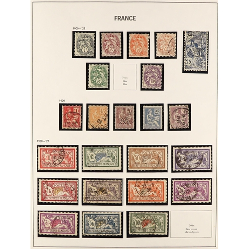 501 - FRANCE 1853 - 1976 COLLECTION of approx 1500 mint / used stamps in Davo France album, many better st... 