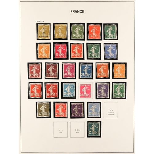 501 - FRANCE 1853 - 1976 COLLECTION of approx 1500 mint / used stamps in Davo France album, many better st... 