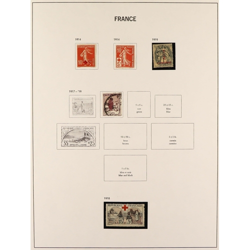 501 - FRANCE 1853 - 1976 COLLECTION of approx 1500 mint / used stamps in Davo France album, many better st... 