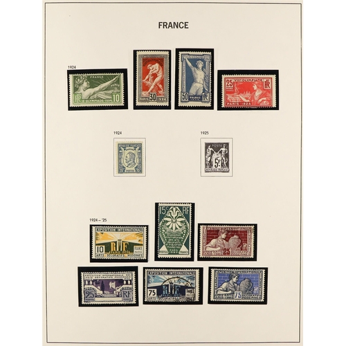 501 - FRANCE 1853 - 1976 COLLECTION of approx 1500 mint / used stamps in Davo France album, many better st... 