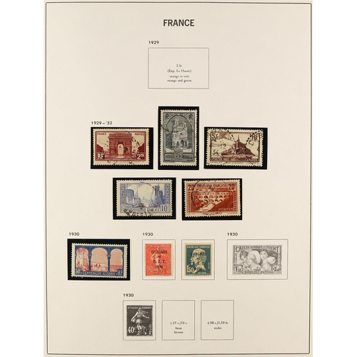 501 - FRANCE 1853 - 1976 COLLECTION of approx 1500 mint / used stamps in Davo France album, many better st... 