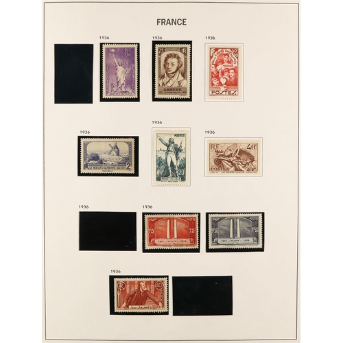 501 - FRANCE 1853 - 1976 COLLECTION of approx 1500 mint / used stamps in Davo France album, many better st... 