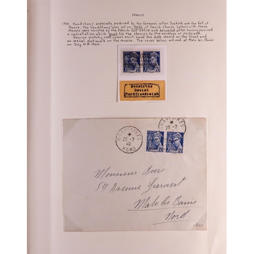 510 - FRANCE 1940 DUNKERQUE. Two covers and mint pair with the 