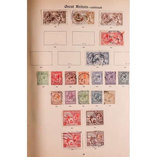 52 - GREAT BRITAIN & EMPIRE 1840-1936 USED COLLECTION in two Stanley Gibbons New Imperial albums, include... 