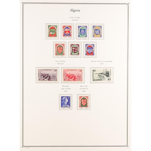 528 - FRENCH COLONIES ALGERIA 1924 - 1958 COLLECTION of around 430 mint / much never hinged mint stamps on... 