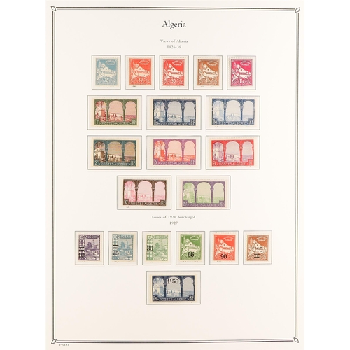 528 - FRENCH COLONIES ALGERIA 1924 - 1958 COLLECTION of around 430 mint / much never hinged mint stamps on... 