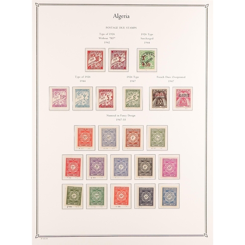 528 - FRENCH COLONIES ALGERIA 1924 - 1958 COLLECTION of around 430 mint / much never hinged mint stamps on... 