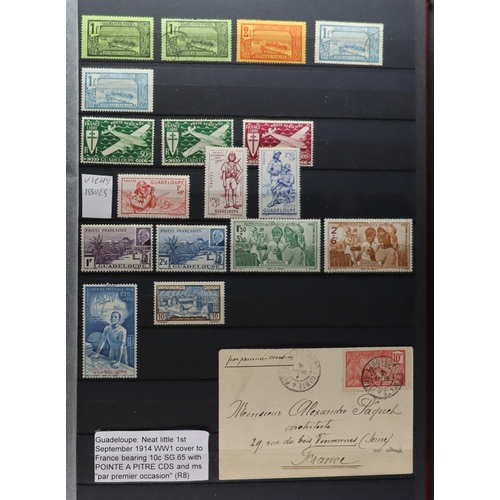 530 - FRENCH COLONIES COLLECTION/ACCUMULATION 19th Century to 2000's mint (later issues never hinged) and ... 