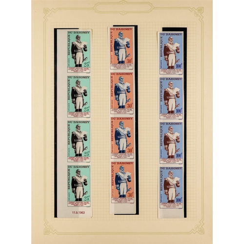 532 - FRENCH COLONIES DAHOMEY 1960 - 1975 mint collection of around 500 stamps & miniature sheets, sets, i... 