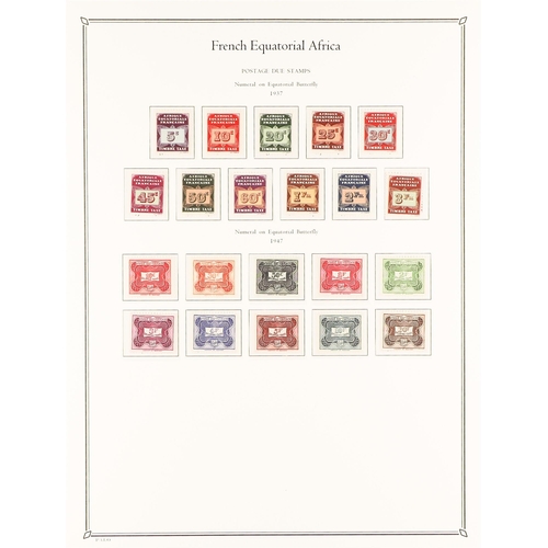 536 - FRENCH COLONIES FRENCH EQUATORIAL AFRICA 1936 - 1958 COLLECTION of around 280 mint / much never hing... 