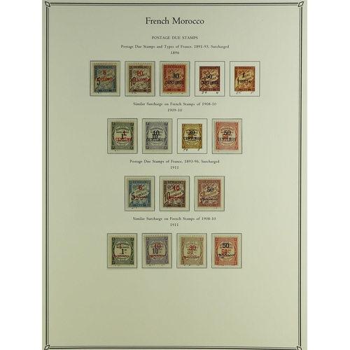 537 - FRENCH COLONIES FRENCH MOROCCO 1891 - 1955 COLLECTION of around 400 mint stamps in Palo hingeless al... 