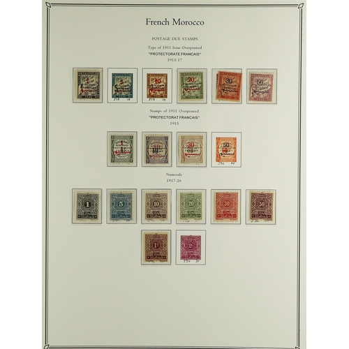 537 - FRENCH COLONIES FRENCH MOROCCO 1891 - 1955 COLLECTION of around 400 mint stamps in Palo hingeless al... 