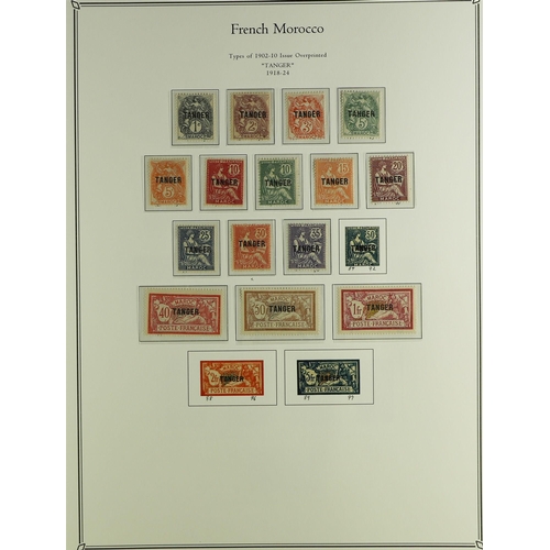 537 - FRENCH COLONIES FRENCH MOROCCO 1891 - 1955 COLLECTION of around 400 mint stamps in Palo hingeless al... 