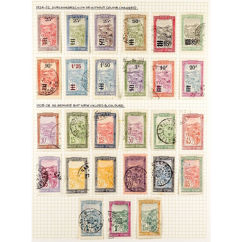 543 - FRENCH COLONIES MADAGASCAR 1919 - 1956 COLLECTION of mint & used stamps on album pages near- complet... 